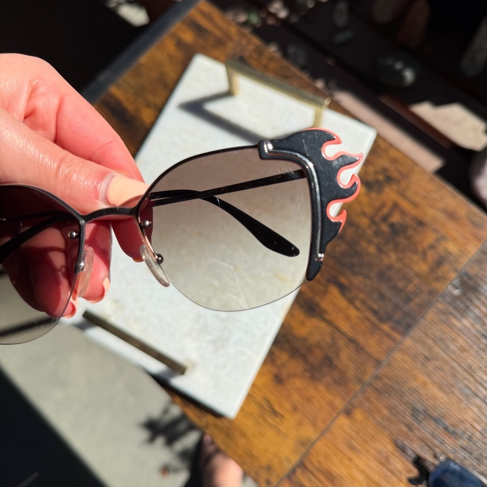 Prada Flame Cat Eye Sunglasses - Picture 4 of 10